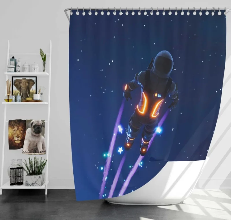 Fortnite Dark Voyager Bath Shower Curtain