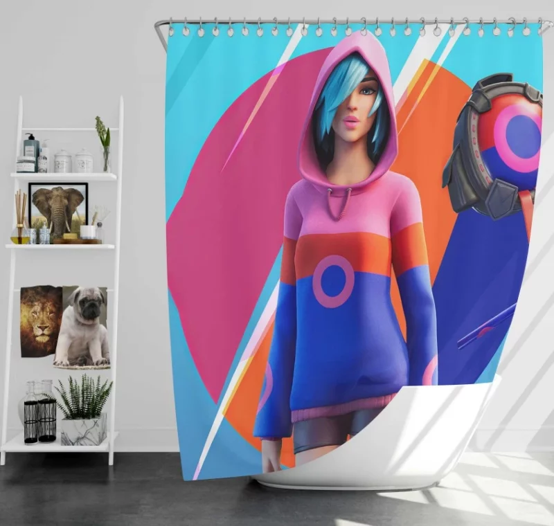 Fortnite Iris Bath Shower Curtain