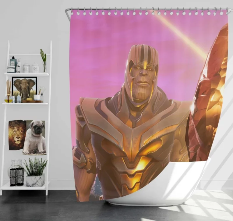 Fortnite Thanos Bath Shower Curtain