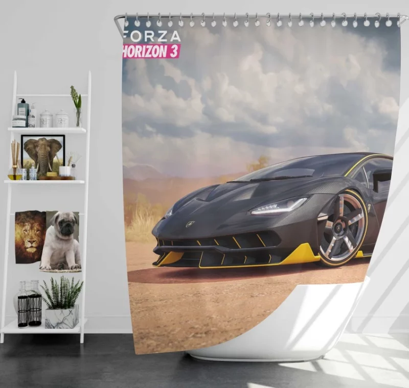 Forza Horizon 3 Forza Motorsport Lamborghini Centenario Bath Shower Curtain