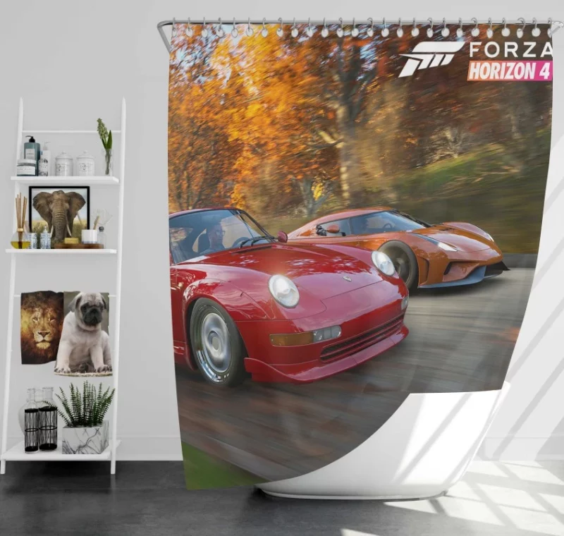 Forza Horizon 4 Forza Motorsport Outstanding Bath Shower Curtain