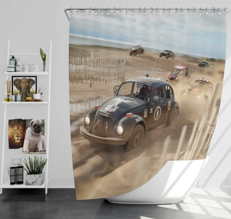 Forza Horizon 4 Forza Motorsport Themed Bath Shower Curtain