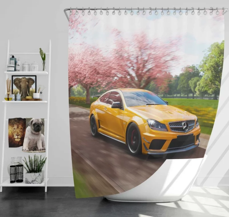 Forza Horizon 4 Mercedes amg C 63 Bath Shower Curtain