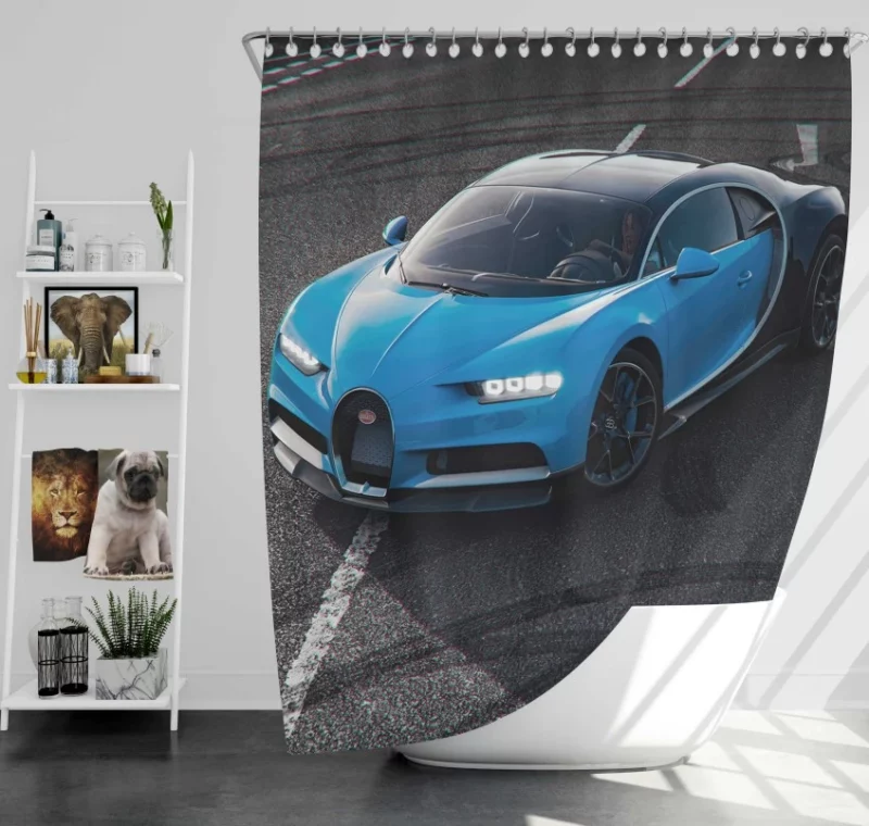 Forza Horizon 4 Motorsport Bugatti Chiron Bath Shower Curtain