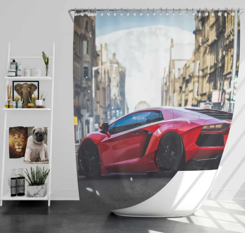 Forza Horizon 4 Motorsport Lamborghini Bath Shower Curtain