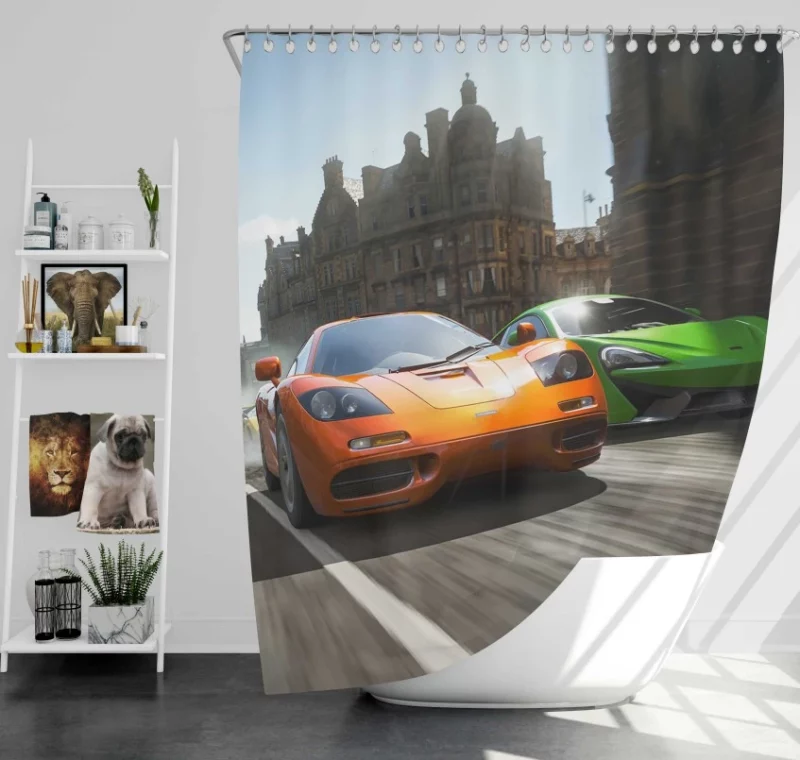 Forza Horizon 4 Motorsport Mclaren F1 Mclaren 570s Mclaren 720s Bath Shower Curtain