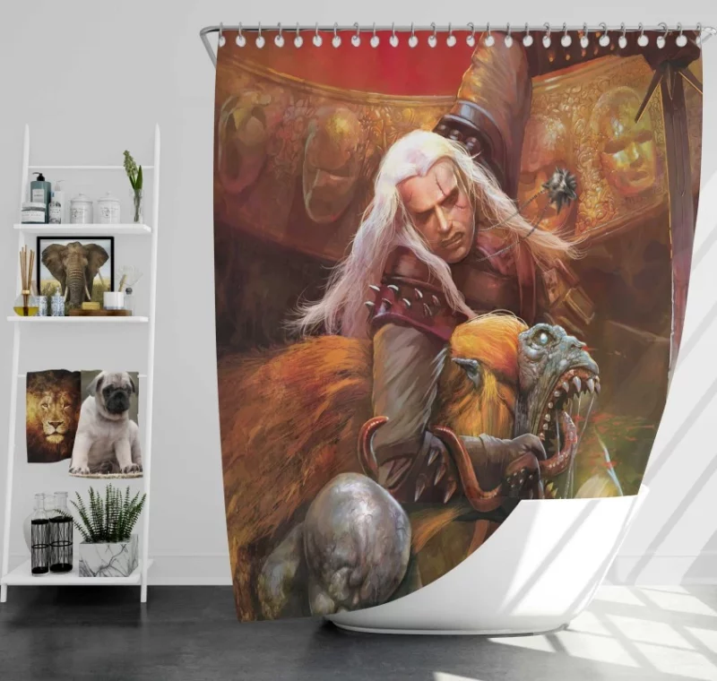 Geralt Of Rivia The Witcher 3 Wild Hunt Bath Shower Curtain