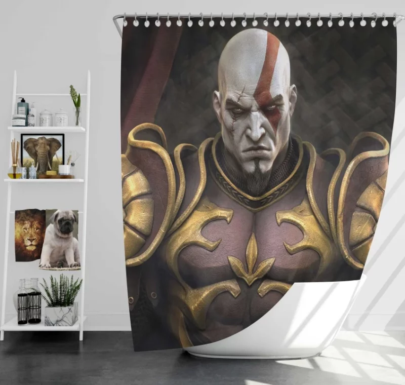 God Of War Bath Shower Curtain