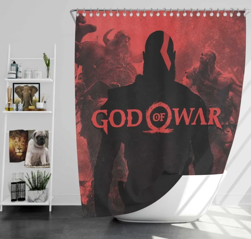 God Of War Kratos Warrior Super Bath Shower Curtain