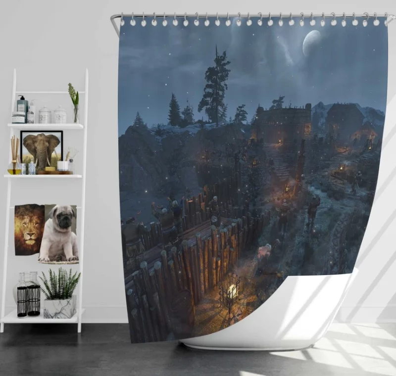 Gwent Card Game The Witcher 3 Wild Hunt Geralt Of Rivia Bath Shower Curtain