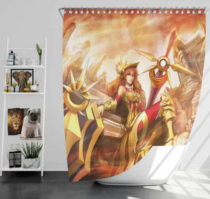 Halloween Akali League Of Legends Bath Shower Curtain