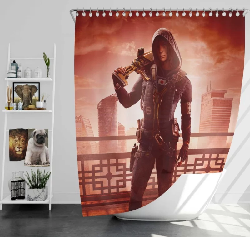 Hibana Tom Clancys Rainbow Six Siege Bath Shower Curtain