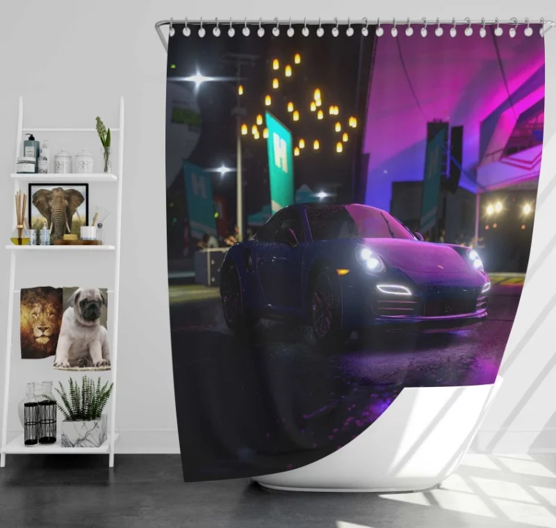 Horizon Festival Forza Horizon 3 Forza Motorsport Porsche Porsche 911 Bath Shower Curtain