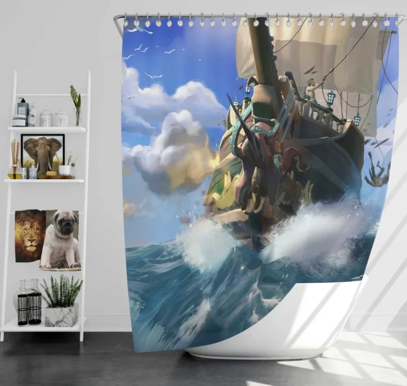 Hotel Last Resort Luigis Mansion 3 Bath Shower Curtain