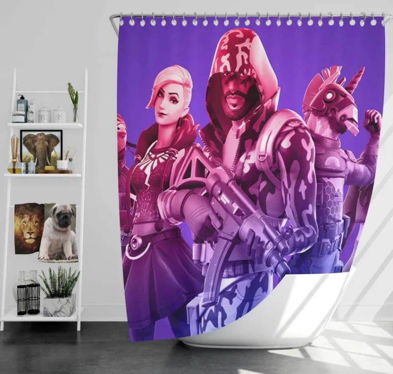 Hype Nite Fortnite Bath Shower Curtain