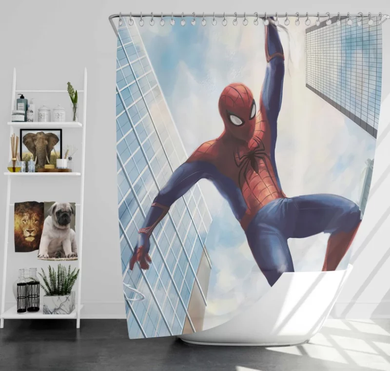 Incredible Spider Man Bath Shower Curtain