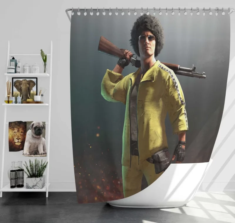 Ivory School Uniform Playerunknowns Battlegrounds Bath Shower Curtain