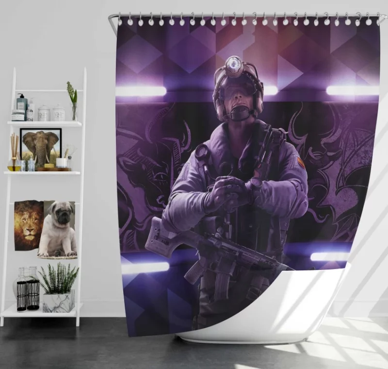 Jackal Tom Clancys Rainbow Six Siege Bath Shower Curtain