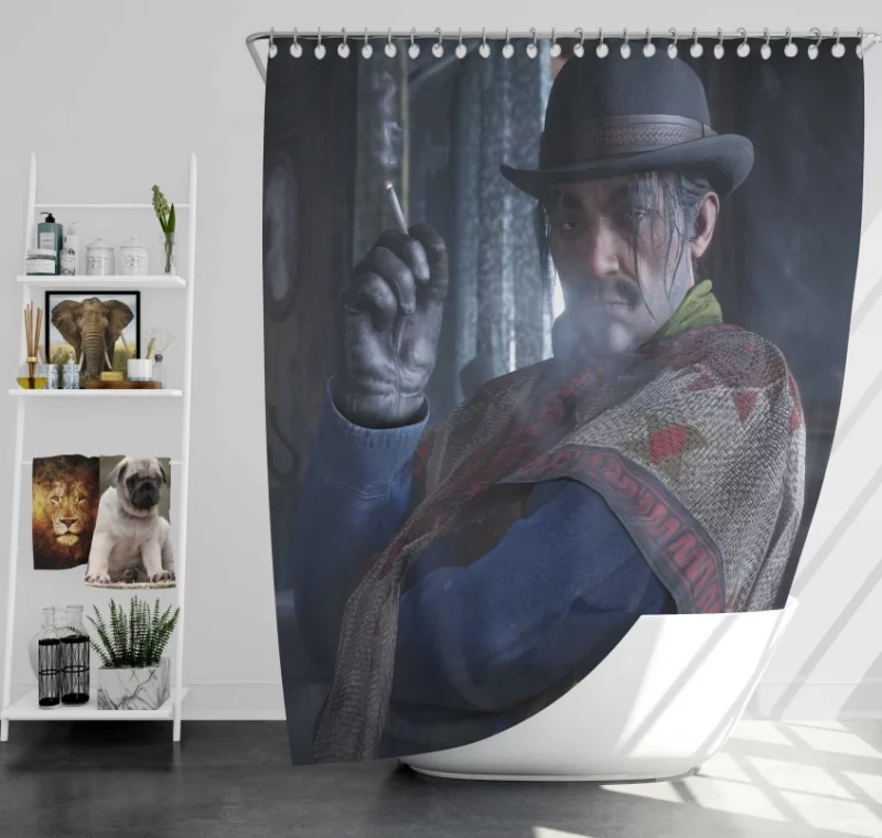 Javier Escuella Red Dead Redemption 2 Bath Shower Curtain