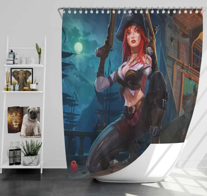 Kaisa Default Skin Splash Art League Of Legends Bath Shower Curtain