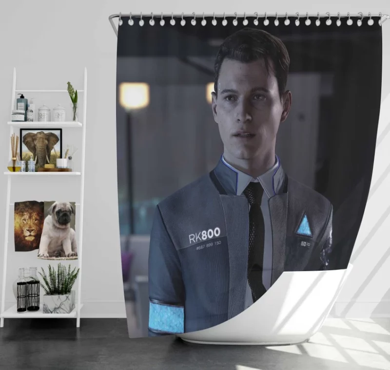 Kara Detroit Become Human Motel Bath Shower Curtain