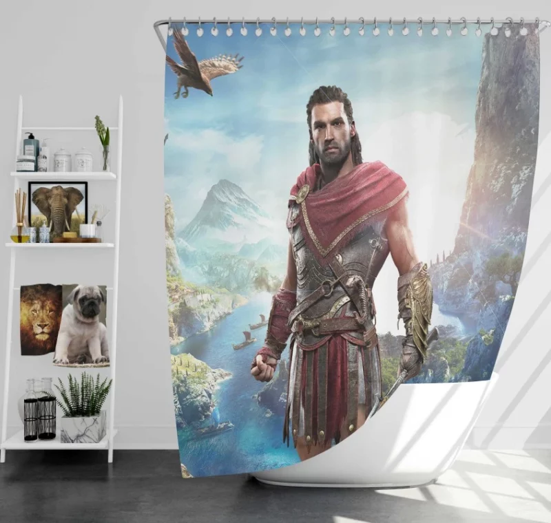 Kassandra Assassins Creed Bath Shower Curtain