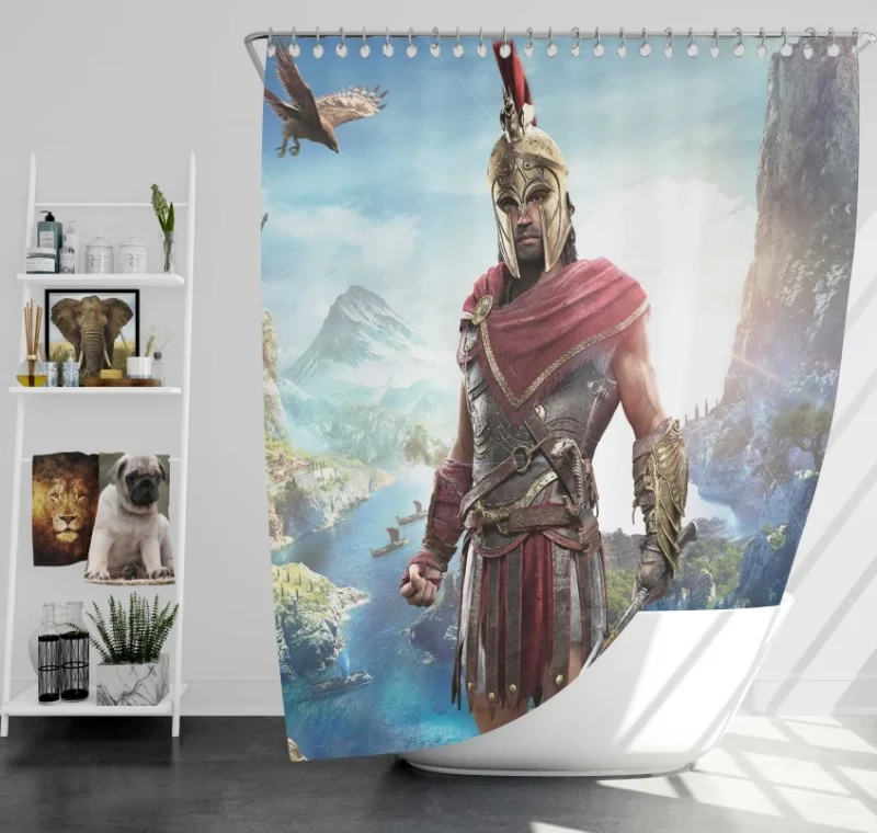 Kassandra Assassins Creed Odyssey Bath Shower Curtain