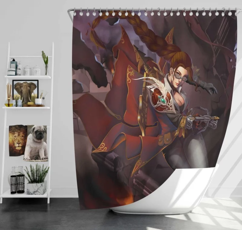 Katarina League Of Legends Bath Shower Curtain