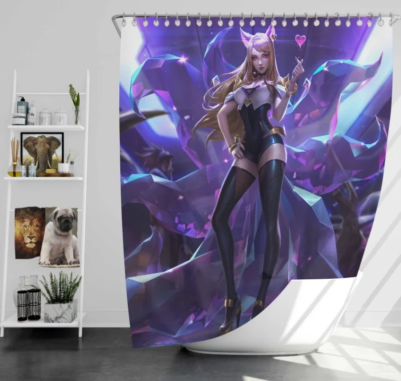 K/da Akali League Of Legends Bath Shower Curtain