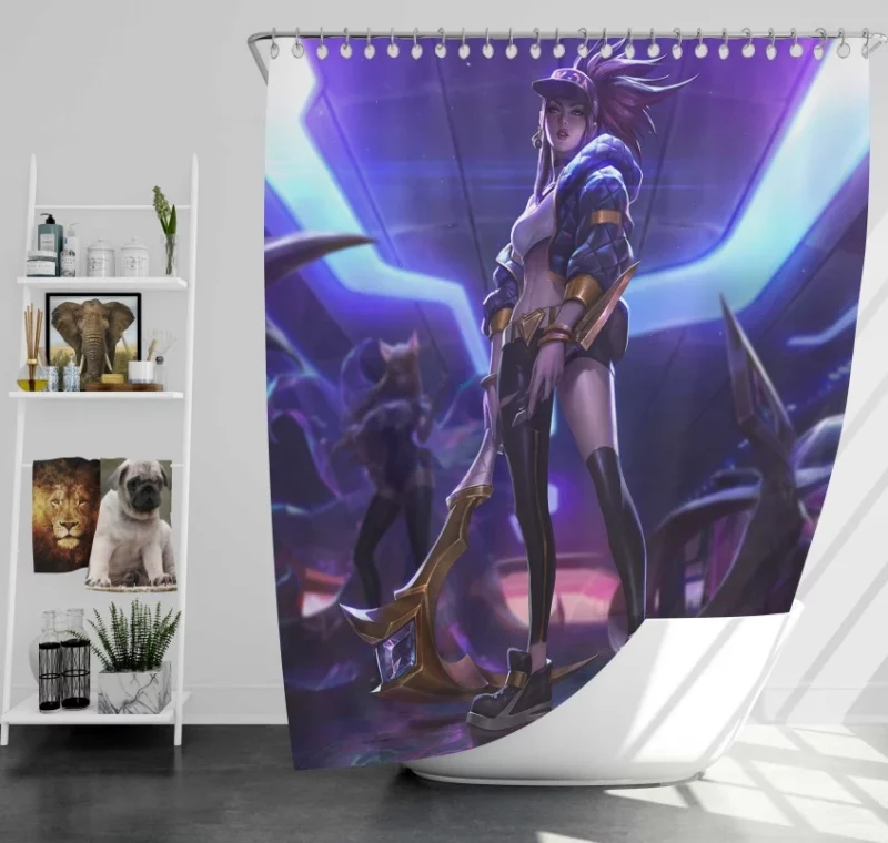 K/da Kaisa League Of Legends Bath Shower Curtain