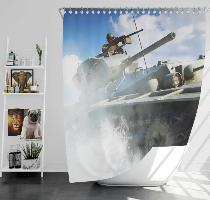 Keisuke Nakamura Battlefield V Bath Shower Curtain