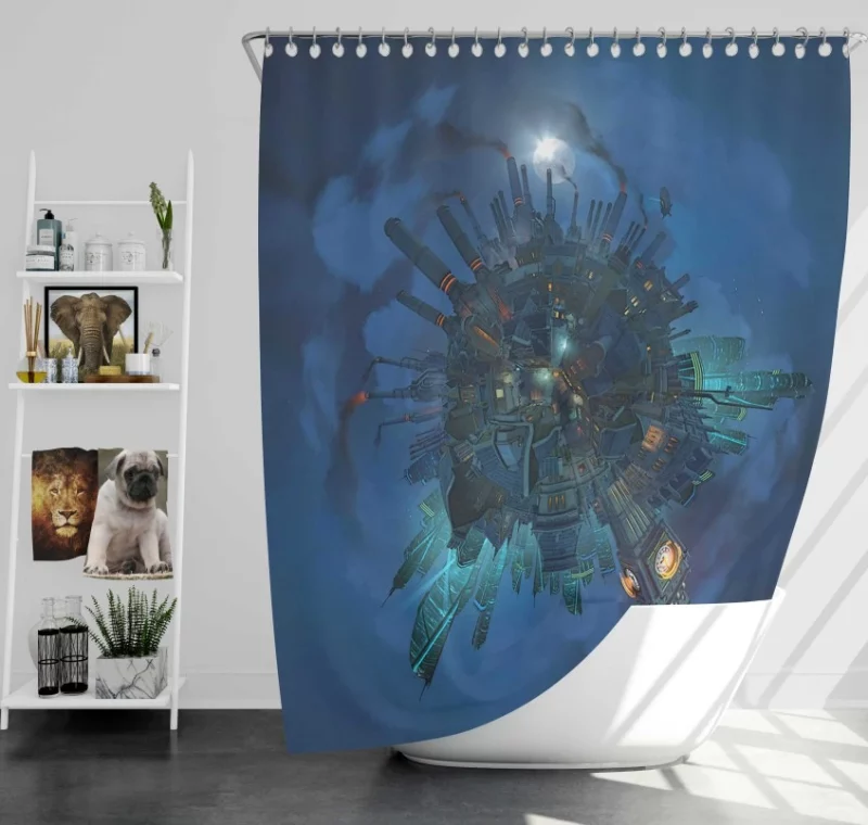 Kings Row Planetoid 2 By Kidaxv Overwatch Bath Shower Curtain