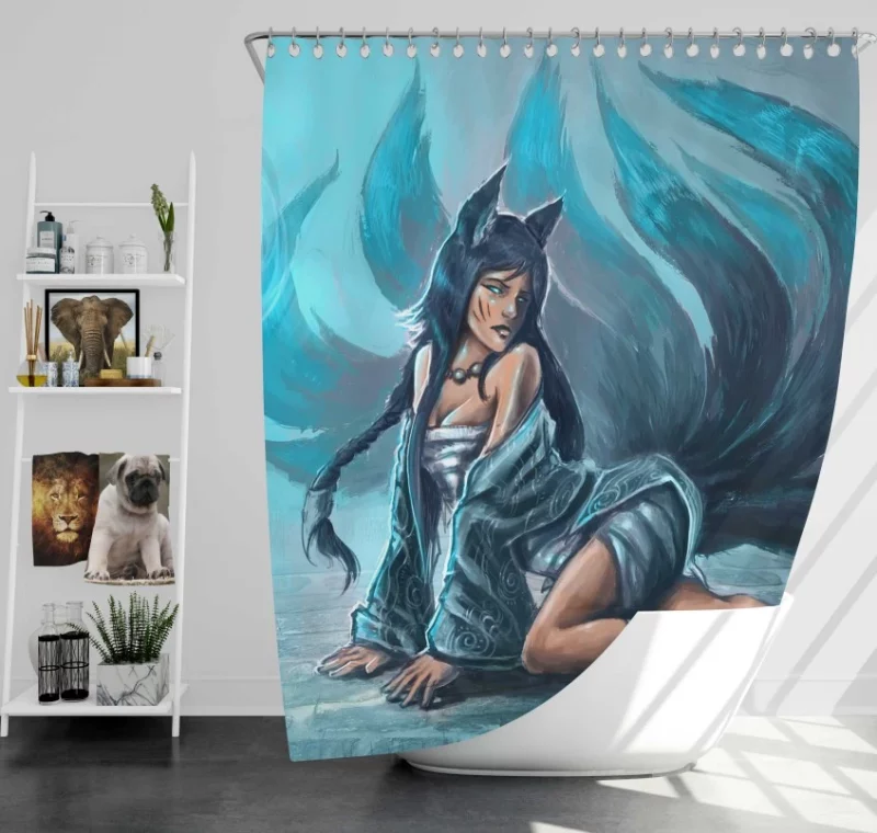 League Of Legends Ahri Awesome Bath Shower Curtain