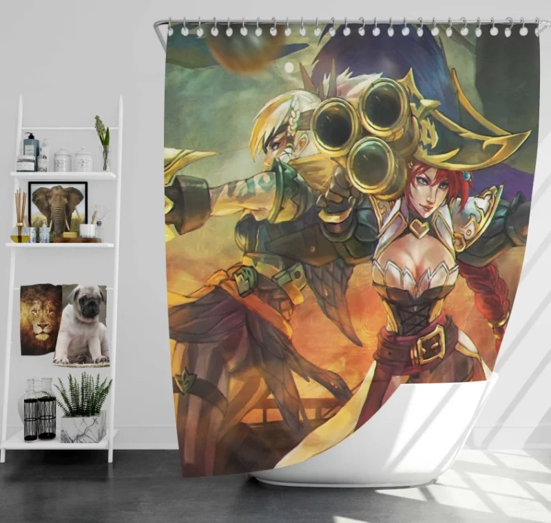 League Of Legends Ahri Bath Shower Curtain