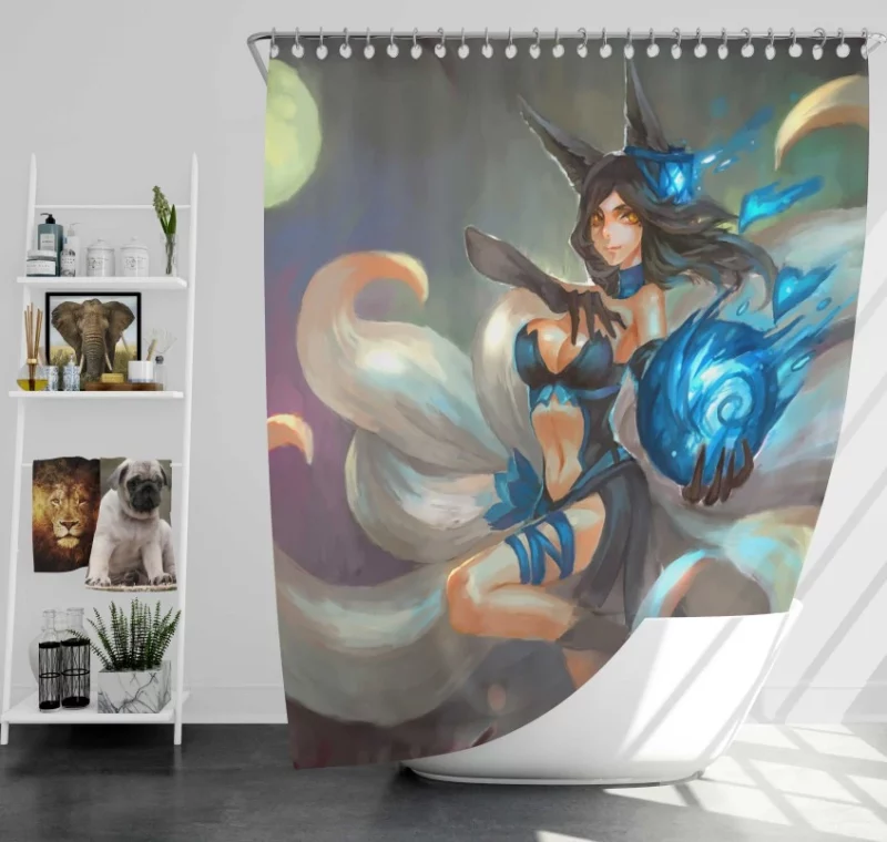 League Of Legends Akali Kennen Shen Bath Shower Curtain