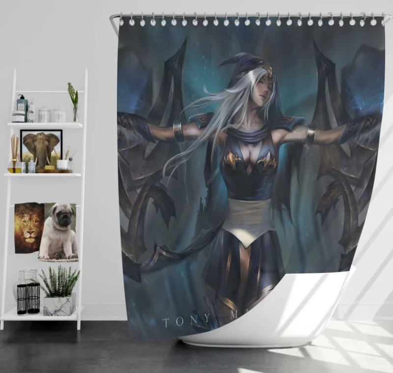 League Of Legends Akali Super Bath Shower Curtain