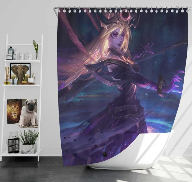 League Of Legends Ashe Quality Bath Shower Curtain