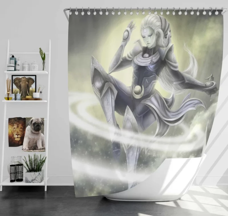 League Of Legends Diana Leona Bath Shower Curtain