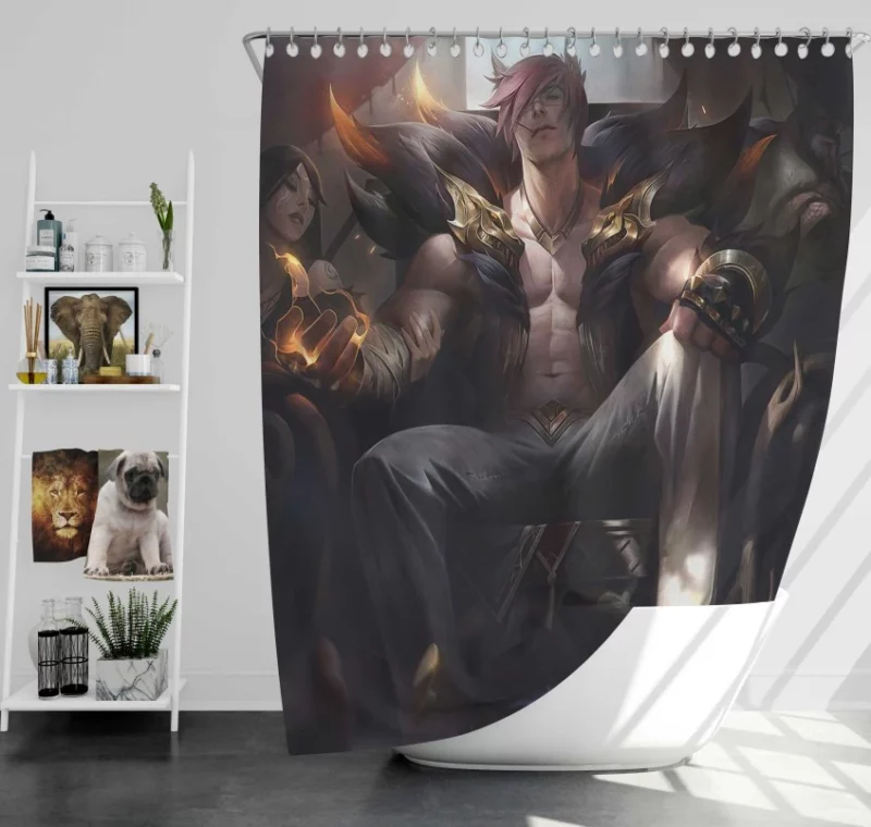 League Of Legends Dr. Mundo Bath Shower Curtain