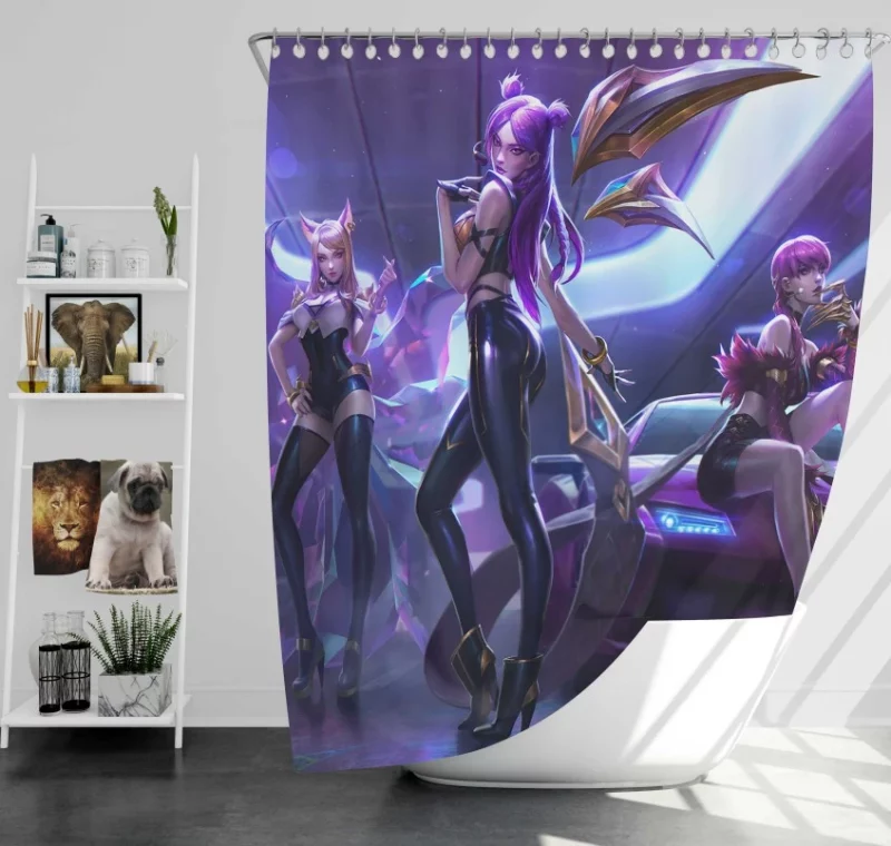 League Of Legends Evelynn Bath Shower Curtain