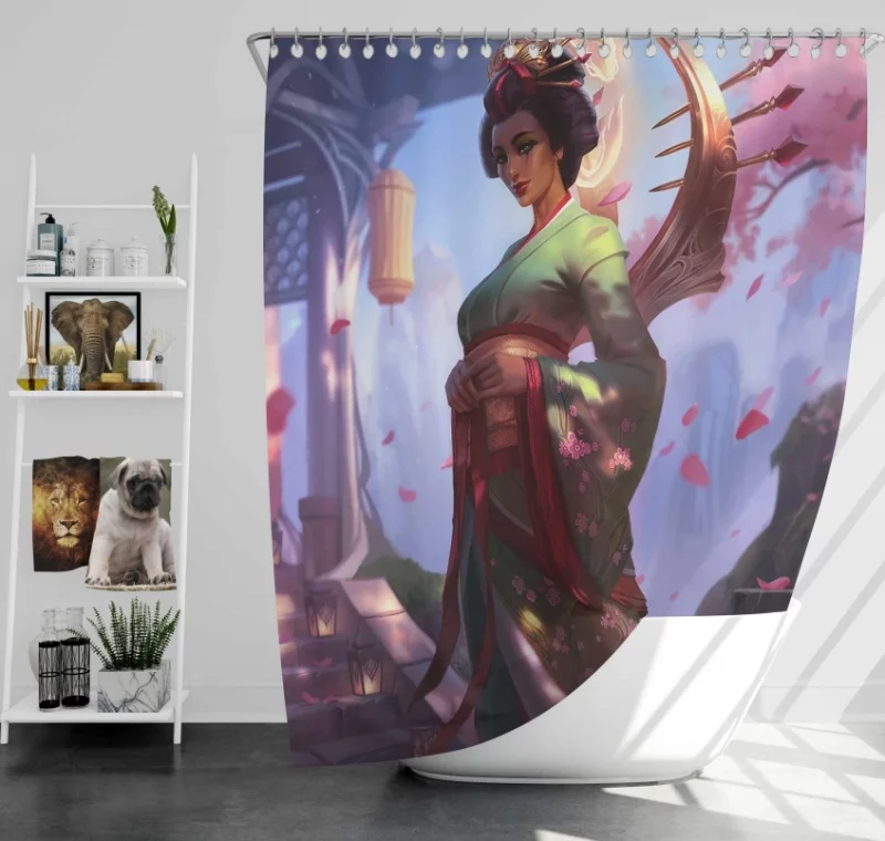 League Of Legends Ezreal Bath Shower Curtain