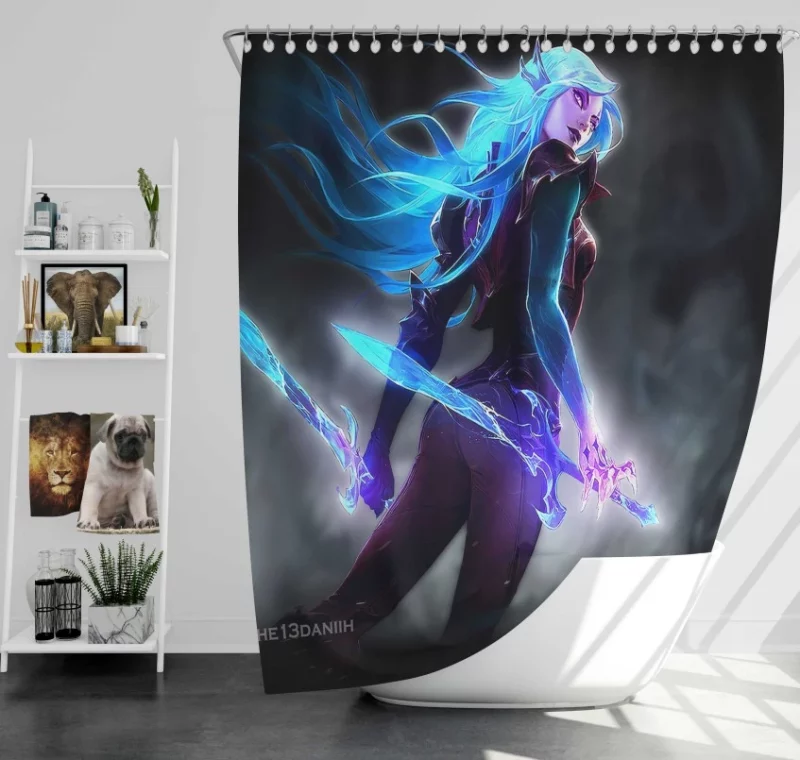 League Of Legends Fiora Bath Shower Curtain