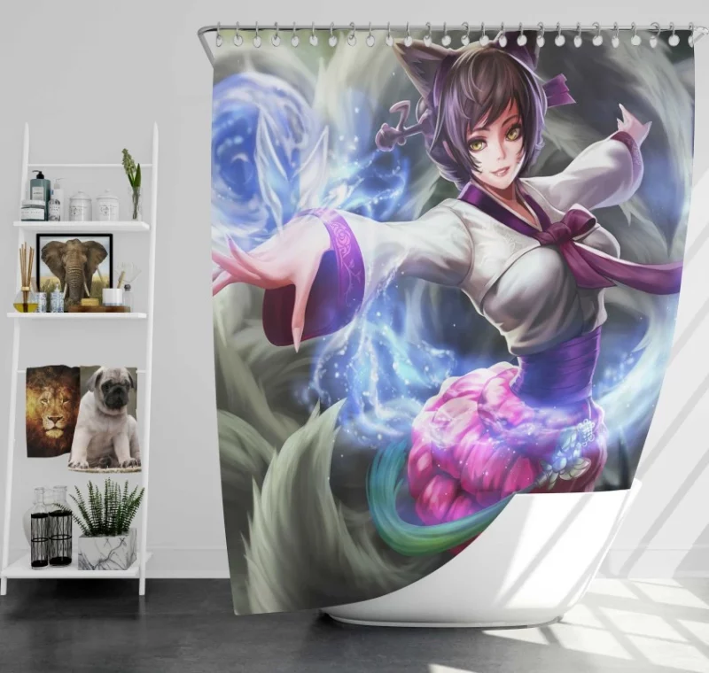 League Of Legends Jinx Bath Shower Curtain