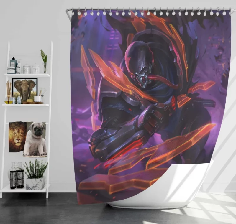 League Of Legends Jinx Quality Bath Shower Curtain