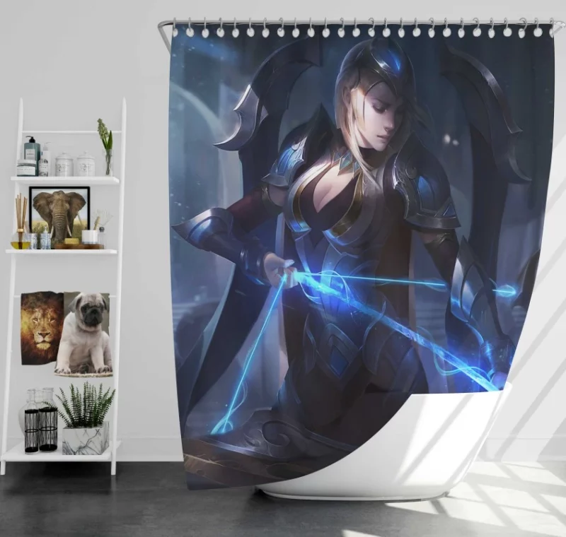 League Of Legends Karthus Kayle Mordekaiser Olaf Yorick Sona Bath Shower Curtain