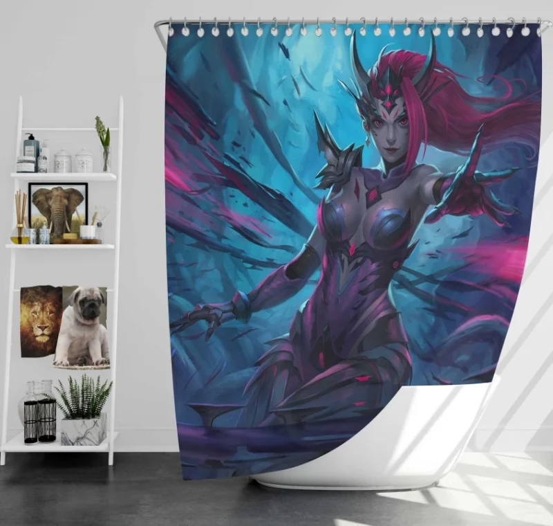 League Of Legends Katarina Quality Bath Shower Curtain