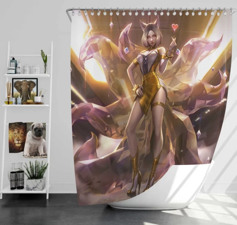 League Of Legends Kayle Morgana Bath Shower Curtain