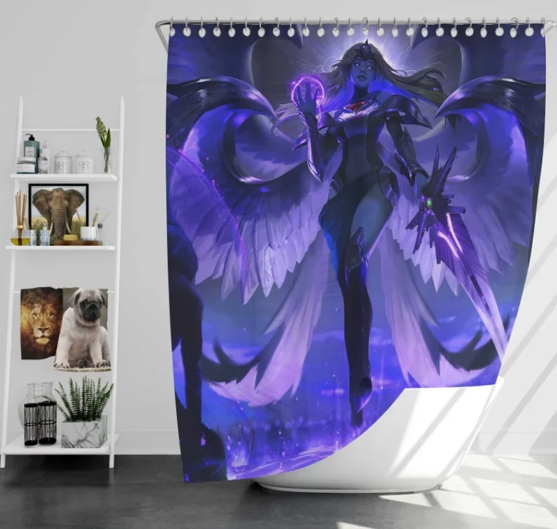 League Of Legends Morgana Super Bath Shower Curtain