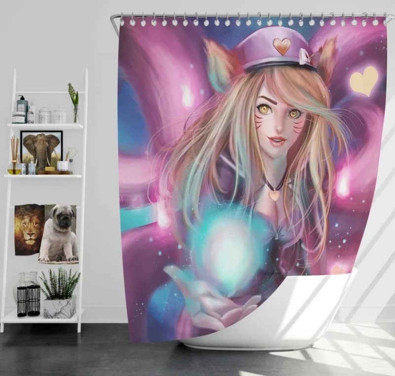 League Of Legends Nidalee Bath Shower Curtain