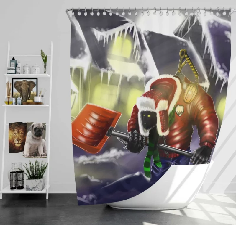 League Of Legends Poppy Quality Bath Shower Curtain